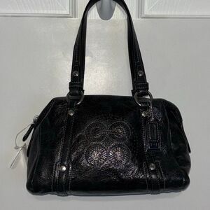 NWT COACH Audrey black leather small tote satchel purse bag F47768 Doctor bag